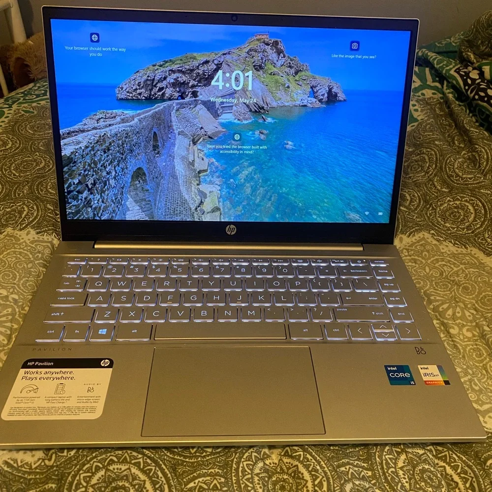 Hp pavilion laptop only used a handful of times. I bought it last year.